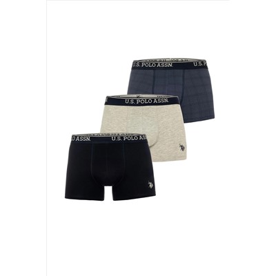 Erkek Lacivert 3'lü Boxer