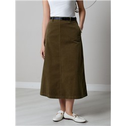 Юбка  из эластичного микро-вельвета