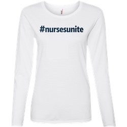 UA #NursesUnite Women's Fitted Long Sleeve Tee
