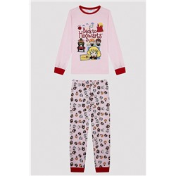 Penti Kız Çocuk Back To Hogwarts Slogan Baskılı Pijama Takımı PNUQSHUD23SK-GLR