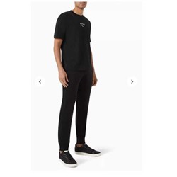 Мужские утепленные спортивные штаны с лампасами и завязками EMPORIO ARMAN*I