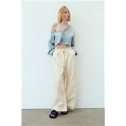 FLAT SLIDER SANDALS WITH PLEATED STRAPS