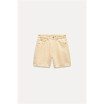 TRF MID-RISE DENIM BERMUDA SHORTS