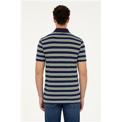 Erkek Regular Fit Polo Yaka Lacivert Tişört