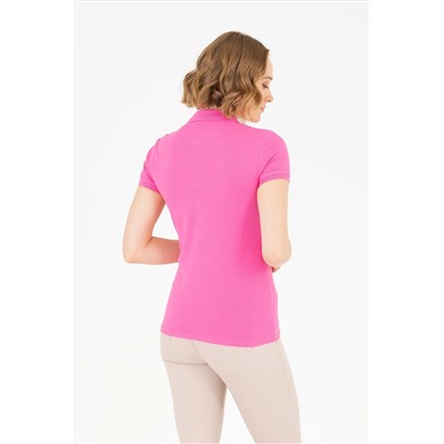 Kadın Pembe Basic Polo Yaka Tişört