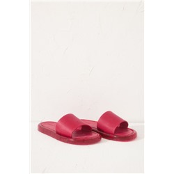 Sandalias tipo pala rojo