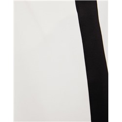 Interlock trousers with side stripes