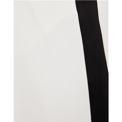 Interlock trousers with side stripes