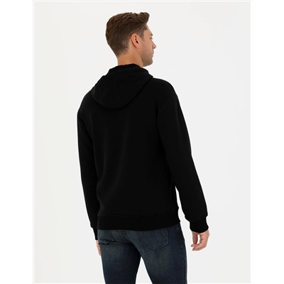 Siyah Regular Fit Sweatshirt