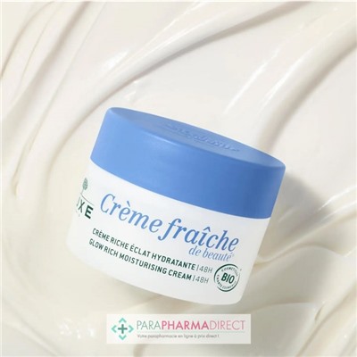 Nuxe Crème Fraiche de Beauté - Crème Riche Eclat Hydratante 48H BIO 50ml