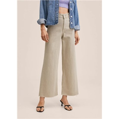 Jeans culotte tiro alto -  Mujer | MANGO OUTLET España