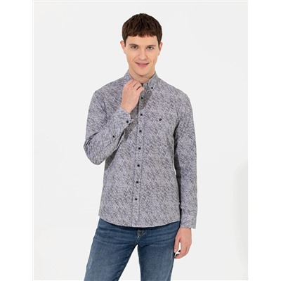 Siyah Slim Fit Uzun Kollu Gömlek