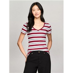 Stripe V-Neck Favorite T-Shirt