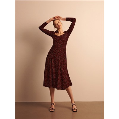 EcoVero™ Gemusterte Bluse