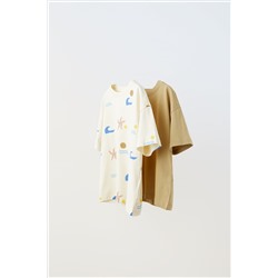 PACK DOS CAMISETAS ESTAMPADO
