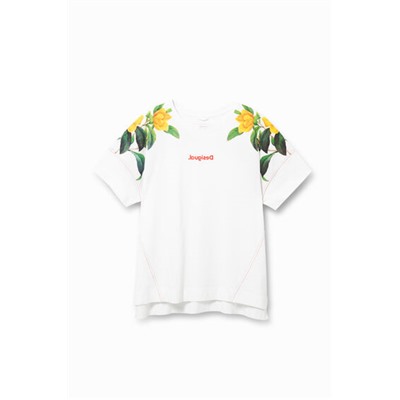 Camiseta floral 100% algodón