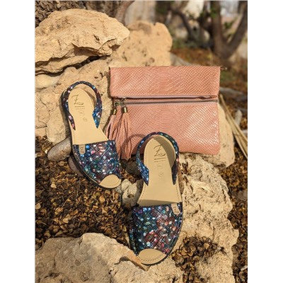 AB.Zapatos · 320-95 · azul+AB.Z · Pelle · 22-07 CERPIENTE (280) MAQUILLAJE АКЦИЯ