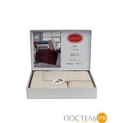 Набор полотенец Карвен Lux Cotton "PIANO" махра 30*50/50*90/70*140 HS 1709 v1 somon/персиковый