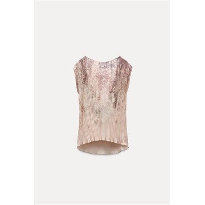 TIE-DYE DRAPED TOP