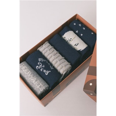 Pack 6 calcetines largos algodón Harry Potter