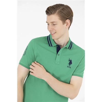 Erkek Yeşil Basic Polo Yaka Tişört