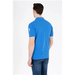Erkek Saks Polo Yaka Tişört