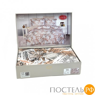 Постельное белье "Карвен" Digital print Эксклюзив Тенсел евро N128-T014