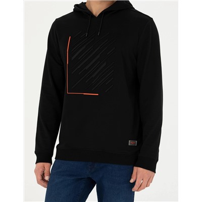 Siyah Regular Fit Sweatshirt