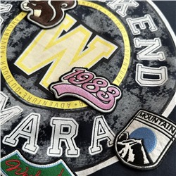 Женская толстовка / свитшот с очень интересными нашивками в ретро стиле   MaxMar*a ОРИГИНАЛ!