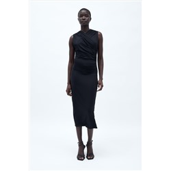 VESTIDO MIDI DRAPEADO