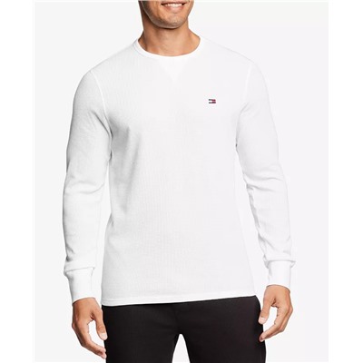 Men's Waffle-Knit Long-Sleeve Crewneck Thermal Top