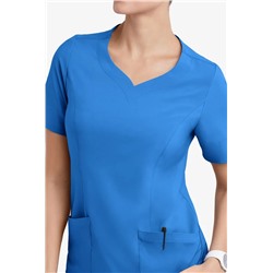 Easy STRETCH Aisha Women's 2-Pocket Sweetheart Neckline Scrub Top