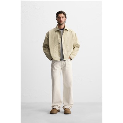 CAZADORA CROPPED FIT TWILL