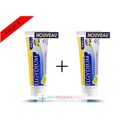 Elgydium Kids Dentifrice Protection Caries Arôme Banane 2-6 ans 2x50mlLot  × 2