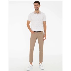 Taş Slim Fit Baskılı Polo Yaka Tişört