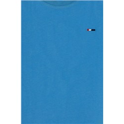 Erkek Çocuk Turkuaz Basic Bisiklet Yaka Tişört