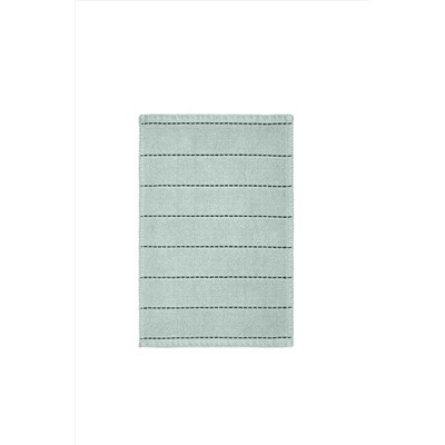Bluenity Basic Stripe Doğal Pamuklu Banyo Kilimi 40x60 Cm - Yeşil 101.201.04.030.02.17