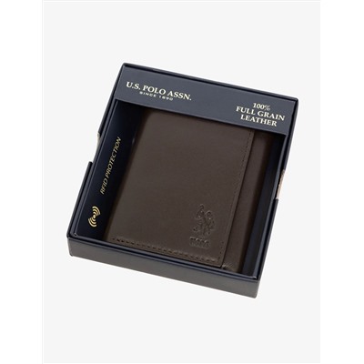 MENS LEATHER TRIFOLD WALLET