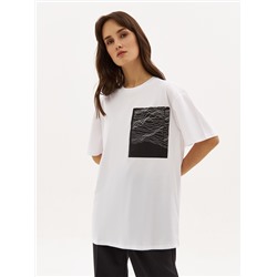 Футболка унисекс CORVUS из 100% хлопка pima с эко-принтом