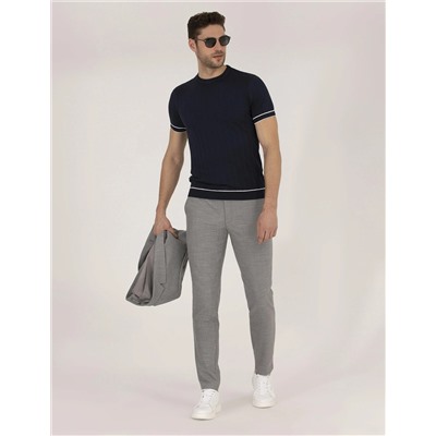 Koyu Lacivert Slim Fit Kazak