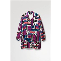 Vestido corto camisero geometrías