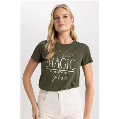 Defacto Traditional Regular Fit Bisiklet Yaka Kısa Kollu Tişört Z6444AZ23SP