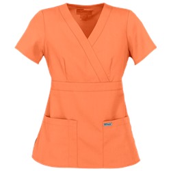 Grey's Anatomy Scrubs Modern Fit Mock Wrap Top