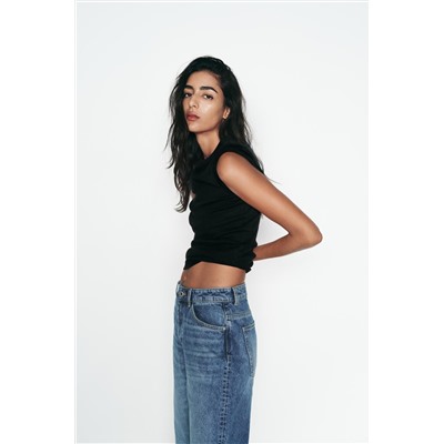RIBBED SHORT SLEEVE T-SHIRT