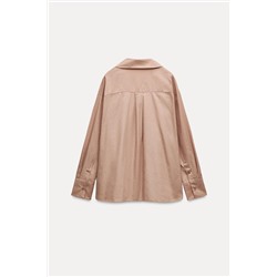 ZW COLLECTION POPLIN SHIRT WITH POCKET