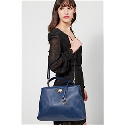 Bolso de piel Dana Azul marino