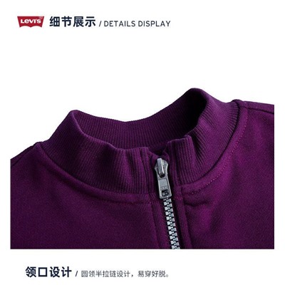 Классная детская толстовка Levi*’s с воротником на молнии 👕