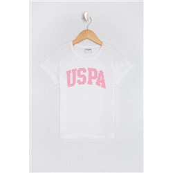 U.S. Polo Assn., Beyaz Kız Çocuk T-Shirt
