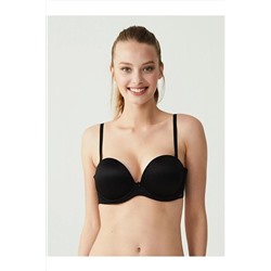 U.S. Polo Assn. US POLO LİSANSLI 2 Beden Büyüten Full Push-up Straplez Sütyen 66149 US66149