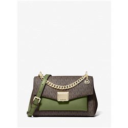 MICHAEL MICHAEL KORS Lita Medium Two-Tone Logo Crossbody Bag